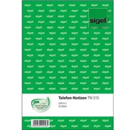 Telefonnotiz Sigel TN515 A5, 50 Blatt