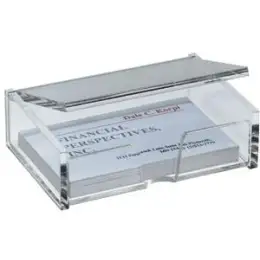 Visitenkartenbox Sigel VA112 Acryl glasklar 90x58mm