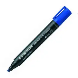 Permanentmarker Staedtler 350-3 Lumocolor 2-5mm, Keilspitze, blau