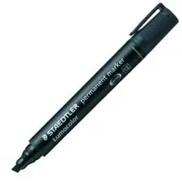 Permanentmarker Staedtler 350-9 Lumocolor 2-5mm, Keilspitze, schwarz