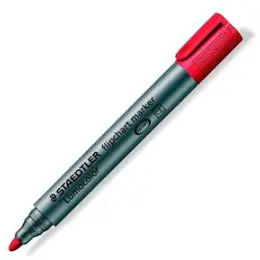 Flipchartmarker Staedtler 356-2 Lumocolor 2mm, Rundspitze, rot