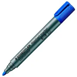 Flipchartmarker Staedtler 356-3 Lumocolor 2mm, Rundspitze, blau