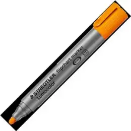 Flipchartmarker Staedtler 356-4 Lumocolor 2mm, Rundspitze, orange, Pack 10 Stk