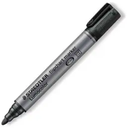 Flipchartmarker Staedtler 356-9 Lumocolor 2mm, Rundspitze, schwarz
