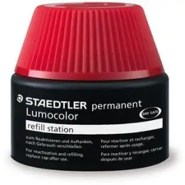 Universalstift-Nachfülltinte Staedtler 48717-3 487 17-3 Lumocolor permanent wasserfest, blau, Pack 4 x Flasche je 15ml