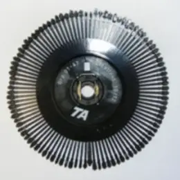 Typenrad TA Twen 75187103 Excellent 10/12, Grp.101-47 ohne @+EURO-Zeichen, mit senkrechtem Strich