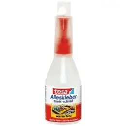 Alleskleber Tesa 57013-00000-01 wasserfest, transparent, mit Lösungsmittel, Flasche 90g