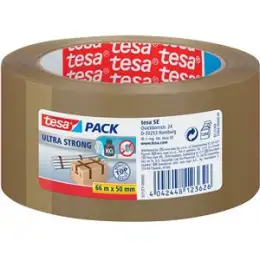 Packband Tesa 57177-00000-11 tesapack ultra strong 50 mm x 66 m, Kunststoff (PVC), braun