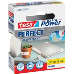 Gewebeband Tesa 56341-00028-03 extra Power Perfekt 19 mm x 2,75 m, weiß