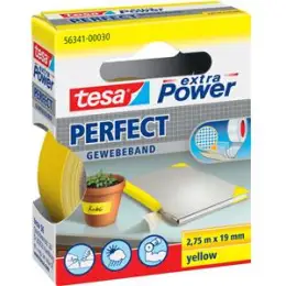Gewebeband Tesa 56341-00030-03 extra Power Perfekt 19 mm x 2,75 m, gelb