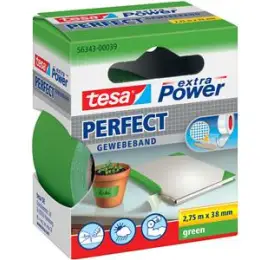 Gewebeband Tesa 56343-00039-03 extra Power Perfekt 38 mm x 2,75 m, grün