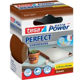 Gewebeband Tesa 56343-00041-03 extra Power Perfekt 38 mm x 2,75 m, braun