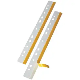 Heftstreifen Veloflex 2001000 Heftfix Kunststoff, transparent, selbstklebend, 292mm, Pack 10 x 10 Stk