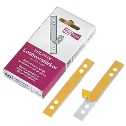 Lochverstärker Veloflex 2003000 Velofix 105x15mm selbstklebend, Pack 50 Stk
