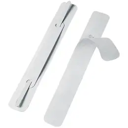 Schnellheftermechanik Veloflex 2802000 Kunststoff, selbstklebend, kurz, weiß, Pack 100 Stk