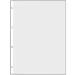 Prospekthüllen Veloflex 4345300 A4 75my PP-Folie oben offen 4-fach-Lochung verstärkter Lochrand, Pack 10 Stk