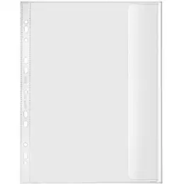 Dokumentenhüllen Veloflex 5340000 A4 130my PP rechts offen mit Klappe, Pack 5 x 10 Stk