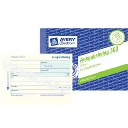 Ausgabebeleg Avery Zweckform 303 A6-quer gelb 50 Blatt