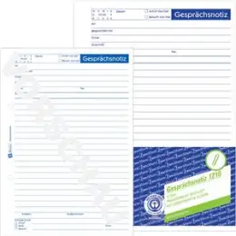 Gesprächsnotiz Avery Zweckform 1210 A5 50 Blatt Recycling oben verleimt