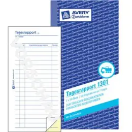 Tagesrapport Avery Zweckform 1301 105x200mm 2 x 50 Blatt mit Blaupapier