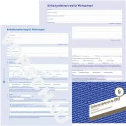 Mietvertrag Einheitlich Avery Zweckform 2849 A4, 4 Seiten, mit Hausordnung