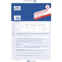 Einheitsmietvertrag Avery Zweckform 2873 A4/4-seitig selbstdurchschreibend mit Übergabeprotokoll, Pack 5 Stk