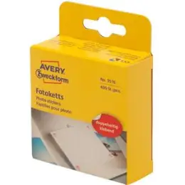 Fotoklebepads Avery Zweckform 3516 Fotoketts doppelseitig, selbstklebend, im Spender, Pack 10 x 400 Stk