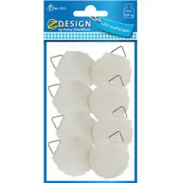 Bildaufhänger Avery Zweckform 3732 Ø 30 mm, Papier, weiß, selbstklebend, Pack 10 x 8 Stk