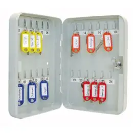 Schlüsselschrank Wedo 10252437X 102 52437X 24 Schlüssel 25,0x18,0x6,0cm lichtgrau