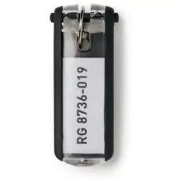 Schlüsselanhänger Durable 1957-01 195701 Key Clip 70 x 25 mm, Kunststoff, schwarz, Pack 6 Stk