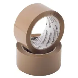 Packband Soennecken 164226670 5861 50 mm x 66 m, Kunststoff (PP), braun, Pack 6 Rollen