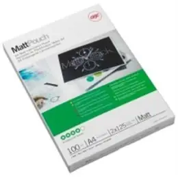Laminierhülle GBC 3747241 MattPouch, Professional Series A4 (216x303mm) 2x125micron matt, entspiegelt, seidenmatt, beschriftbar, Pack 100 Stk