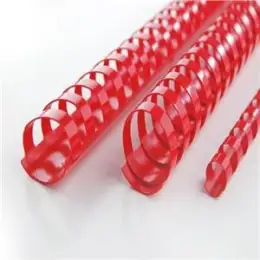 Plastikbinderücken GBC 4028214 Ø 8,0mm rot, Pack 100 Stk