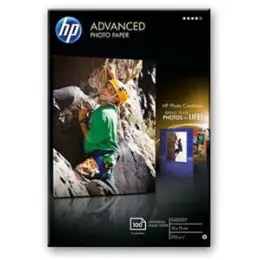 Papier HP Q8692A 10x15cm 250g, Foto-Hochglanz Advanced, randlos, Pack 100 Blatt