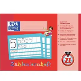 Schulheft Oxford 100050304 A4-quer/ZL liniert Zahlenlernheft