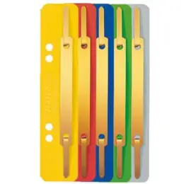 Heftstreifen Leitz 3701-00-99 37010099 farbig sortiert, Karton, Metalldeckleiste, kurz, Pack 250 Stk