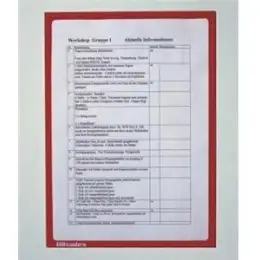 Infotasche Ultradex 889009 A4-hoch/quer (312 x 225 mm), magnetisch, Rahmenfarbe: 09 (grau), Pack 5 Stk