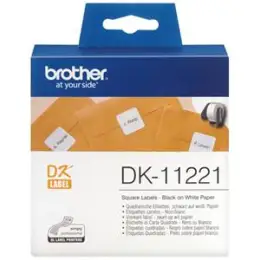 Etiketten Brother DK-11221 23 x 23 mm quadratisch, selbstklebend, Pack 1000 Stk/1 Rolle