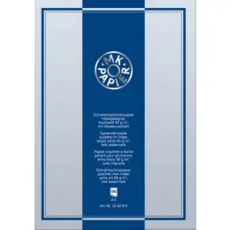 Schreibmaschinenpapier Brunnen 10-32219 1032219 A4, 100 Blatt weiß 95g mit Wasserzeichen, Pack 5 Stk