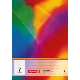 Schulheft Brunnen 10-4490702 104490702 A4 Lineatur 7 kariert/7mm