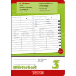Wörterheft Brunnen 10-45996 1045996 A5 28 Blatt Lineatur 3, Pack 10 Stk