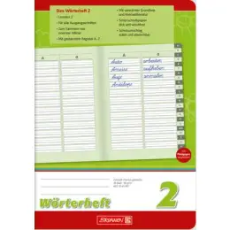 Wörterheft Brunnen 10-45997 1045997 A5 28 Blatt Lineatur 2, Pack 10 Stk