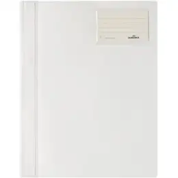 Schnellhefter Durable 2500-02 250002 weiß A4 Kunststoff (PVC) mit Tasche und Beschriftungsfenster
