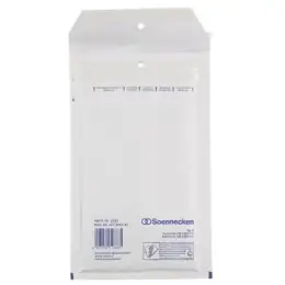 Luftpolstertasche Soennecken 327209301 2281 Größe: B/00, 110x215mm, Kraftpapier, weiß, Pack 5 Stk