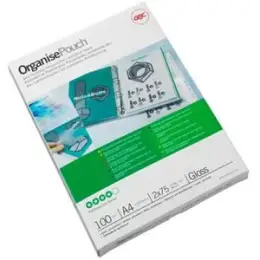 Laminierhülle GBC 3743156 A4 125micron glänzend Abheftlochung, 229x304mm, Pack 100 Stk