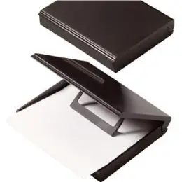 Zettelkasten Helit H6305895 schwarz A7 mit Vorschub