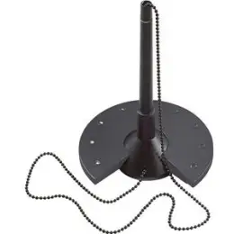 Kugelschreiberständer Helit H6359095 base schwarz, inkl. Kugelschreiber, Metallkugelkette, Gummifüße