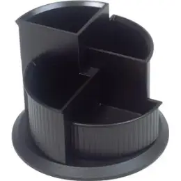 Multiköcher Helit H6390595 linear schwarz drehbar