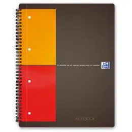 Collegeblock Oxford 100103664 International Notebook A4, kariert, 80 Blatt, 4fach gelocht