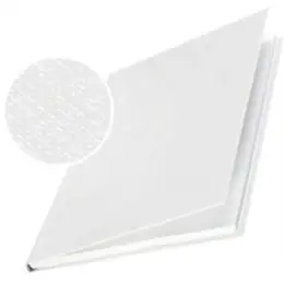 Buchbindemappen Leitz 7393-00-01 73930001 impressBIND, Premium A4, Hard Cover, 14,0 mm, Leinen, weiß, Pack 10 Stk
